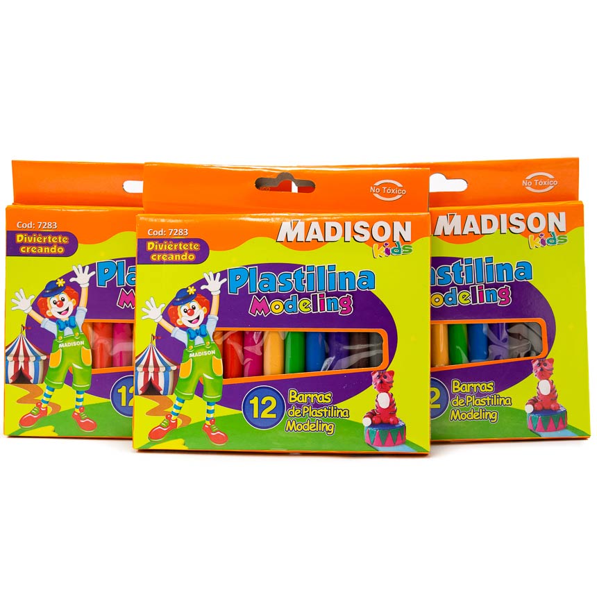 Plastilina Madison 12 colores