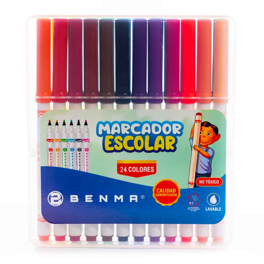 Marcador Rígido x24col Benma