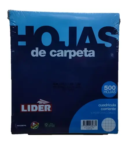 Hojas de carpeta Lider