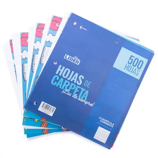 Hojas de carpeta lider
