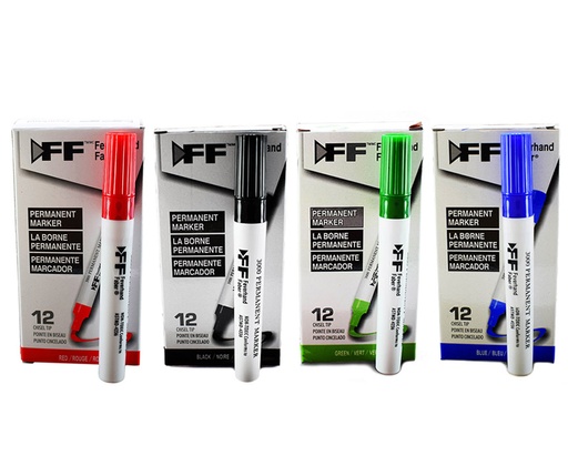 MARCADOR PERMANENTE FF x12und