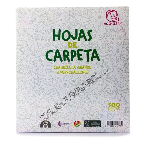 Hojas de Carpeta Mochilera