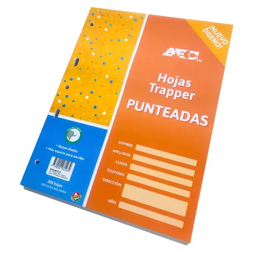 Hojas Trapper ABC punteado